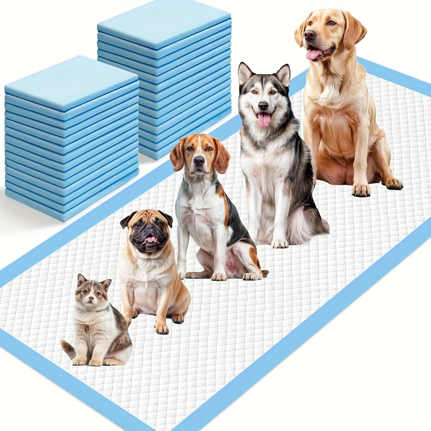 Ultra Absorbent Disposable Pet Pee Pad Leakproof Quick Dry 3S