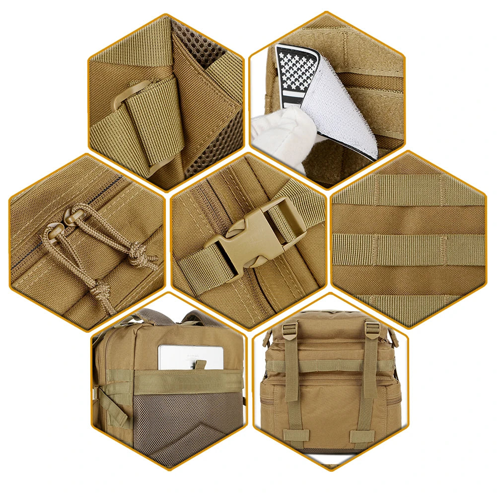 ReFire Gear 45L Tactical Backpack Molle Pack For Outdoor Trekking