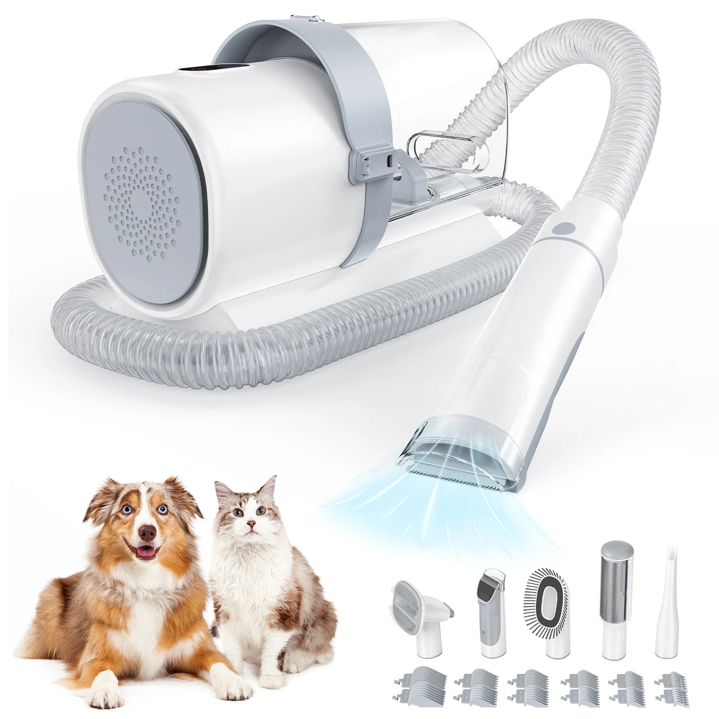 Professional Pet Grooming Vacuum Kit With Cordless Clippers