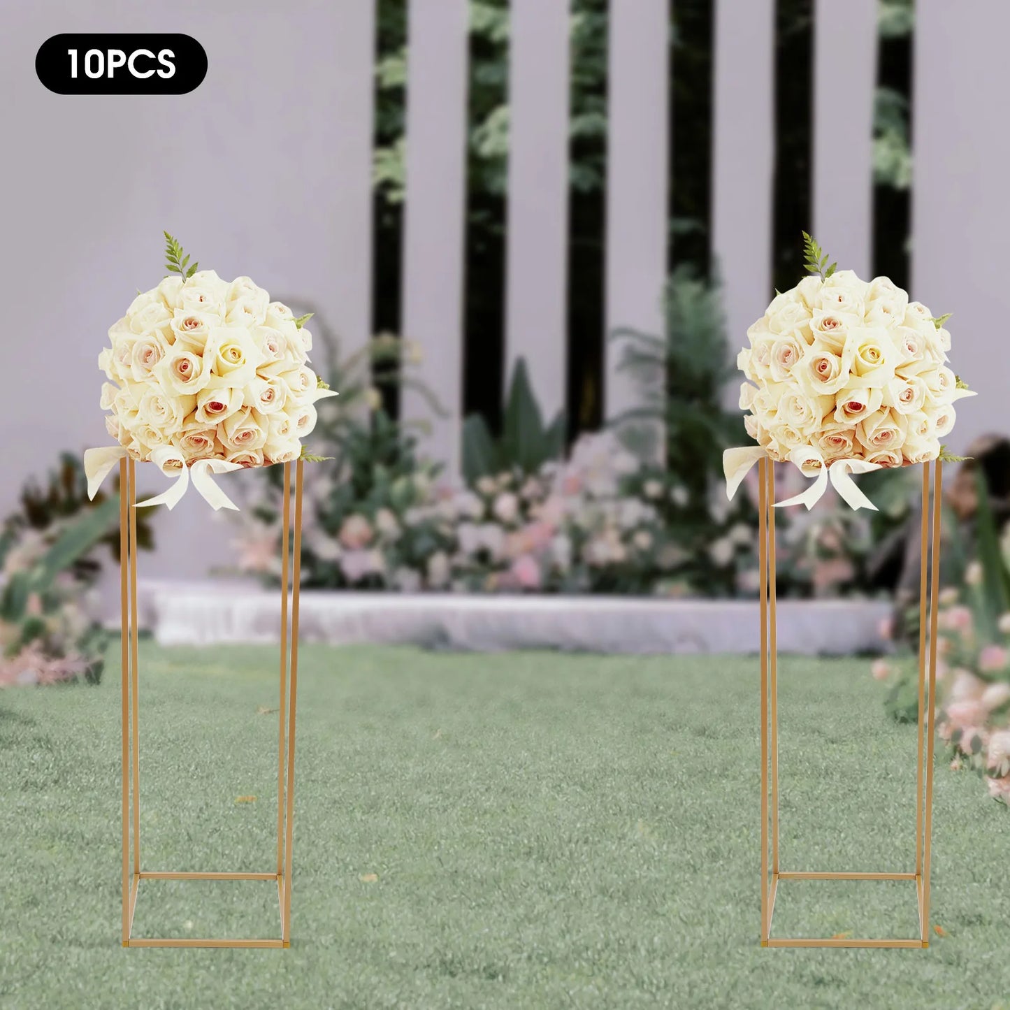 Metal Geometric Flower Vase Stand for Table Centerpieces