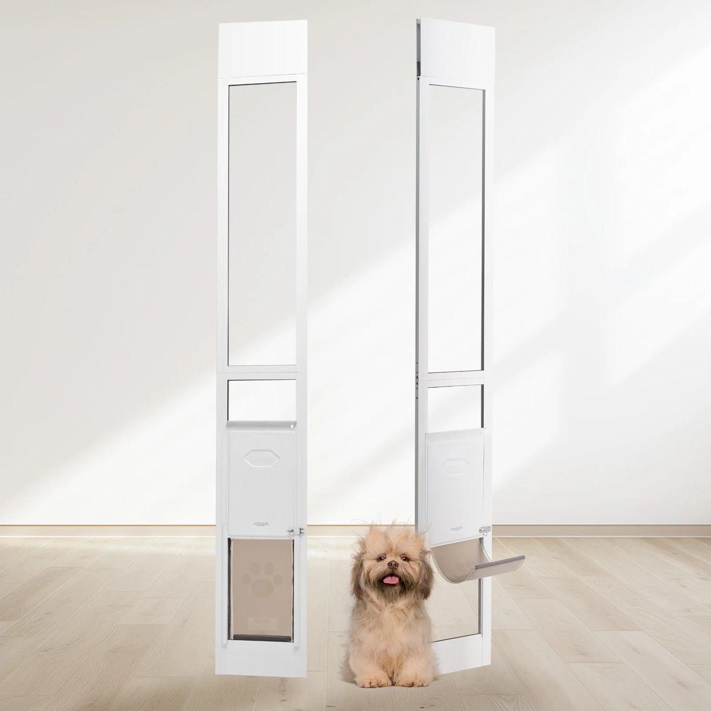 Dog Door for Sliding Glass Doors With Adjustable Height