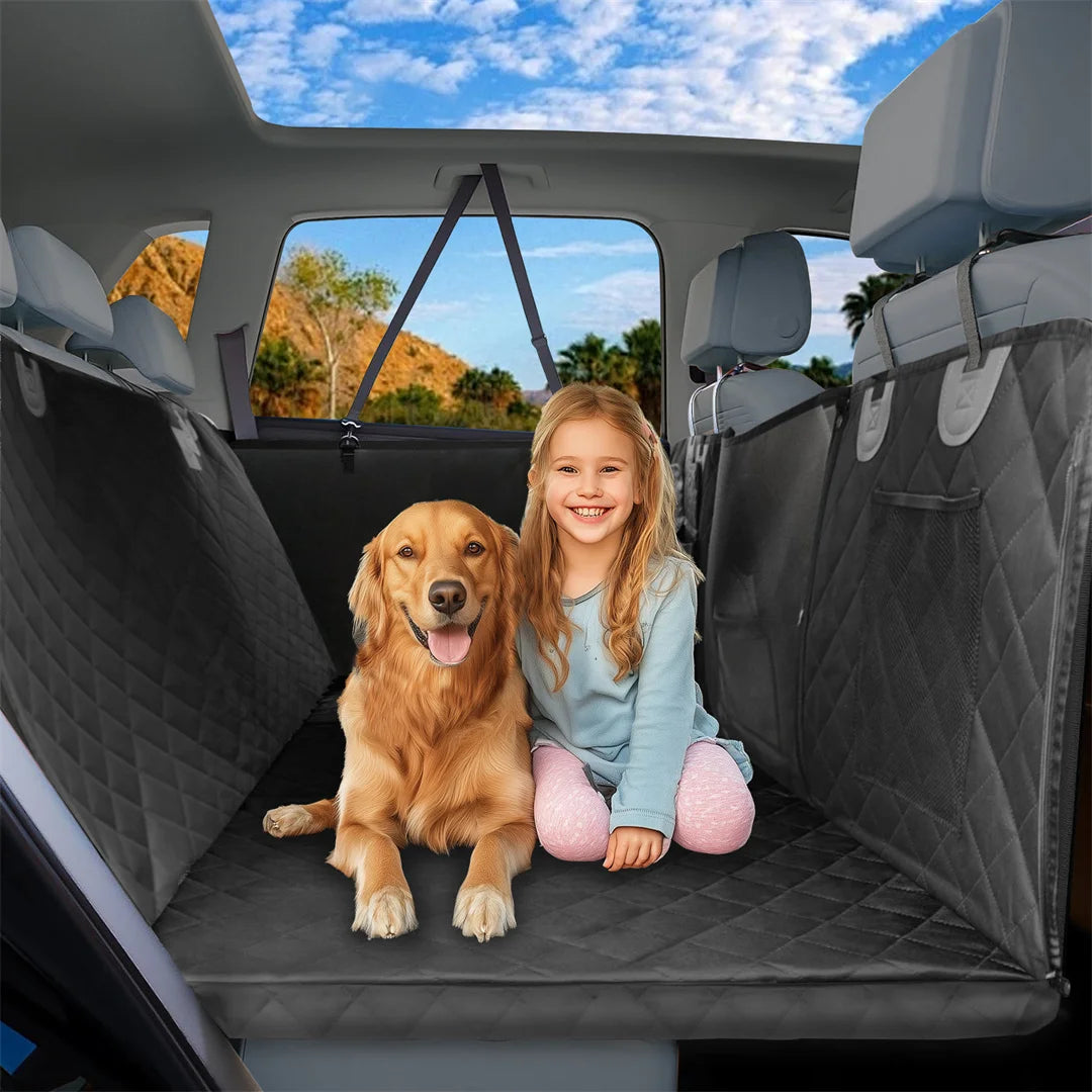 BINGOPAW Waterproof Dog Car Seat Cover Hammock For Back Seat Travel