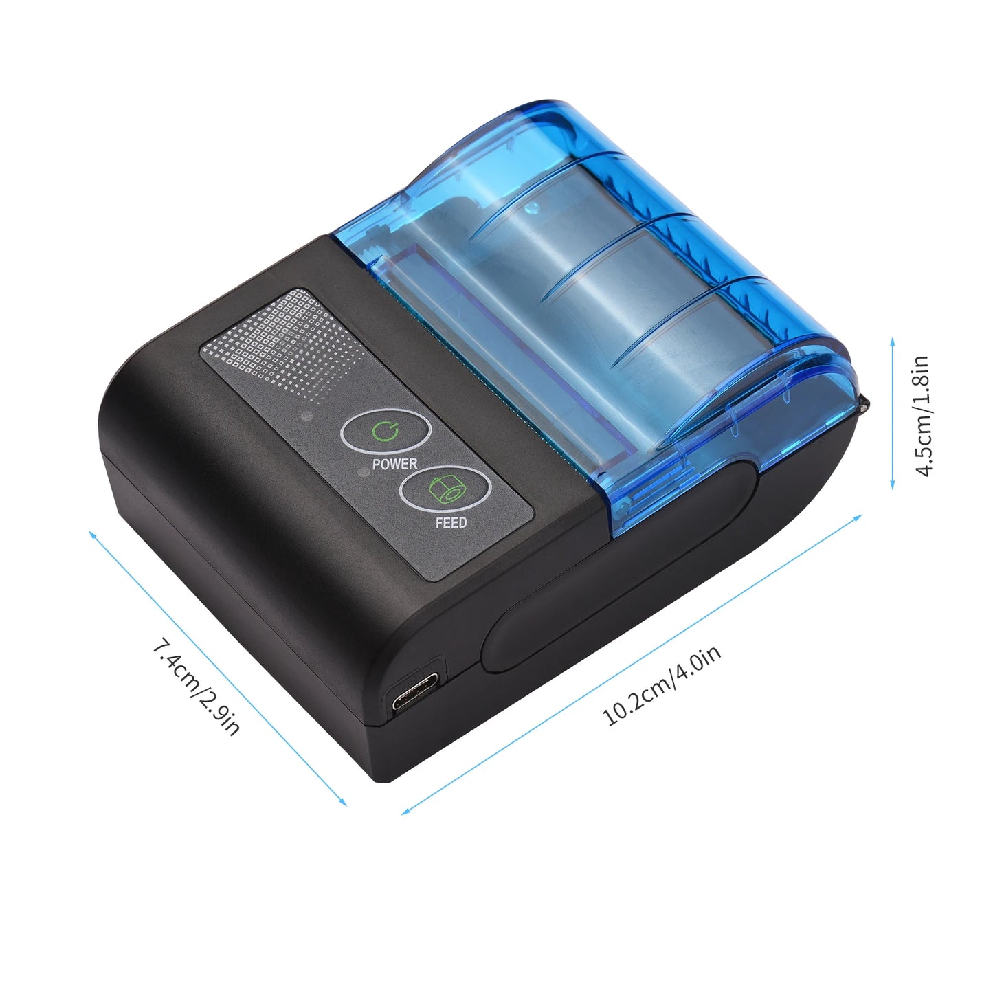 Bisofice Portable Thermal Receipt Printer Wireless USB