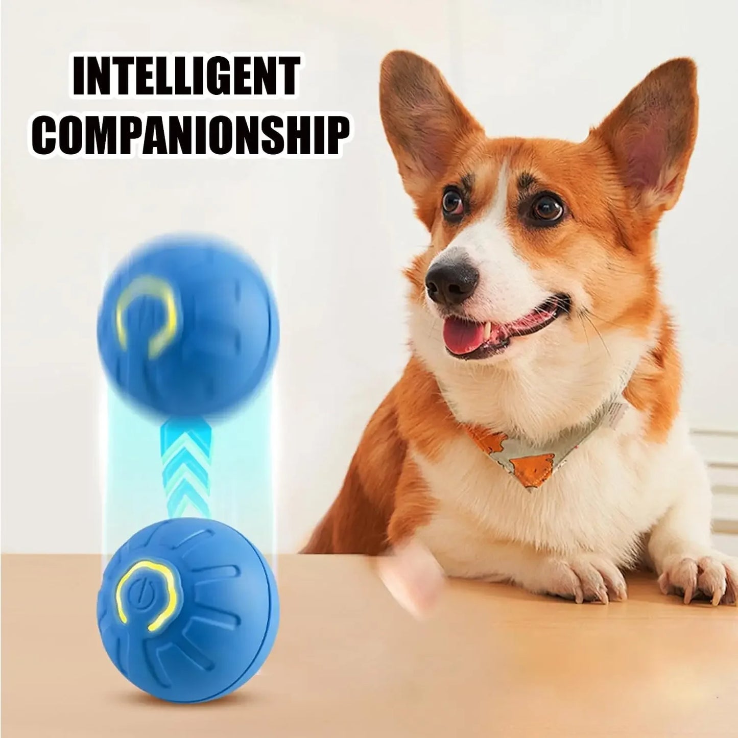 Smart Jumping Ball Dog Toy With Vibrating Shaky Bouncing Action