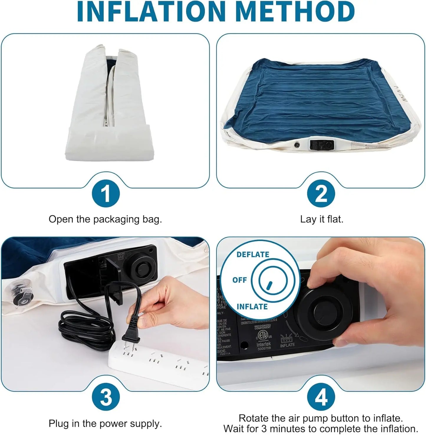 Air Mattress With Built In Pump For Home And Guests
