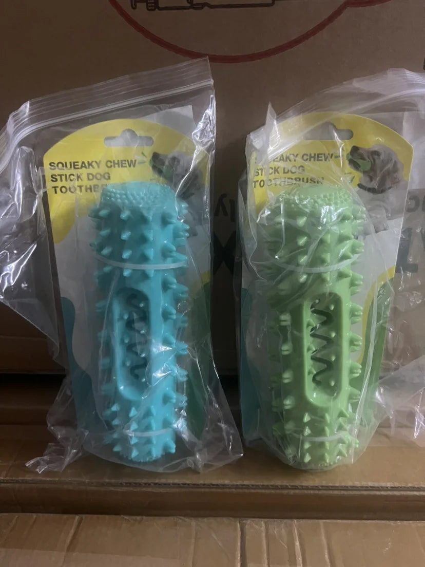 Squeaky Dog Toy Molar Stick For Teeth Cleaning Durable