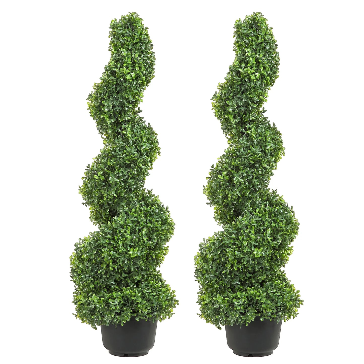 NONECN Boxwood Tower Topiary Spiral Artificial Plant