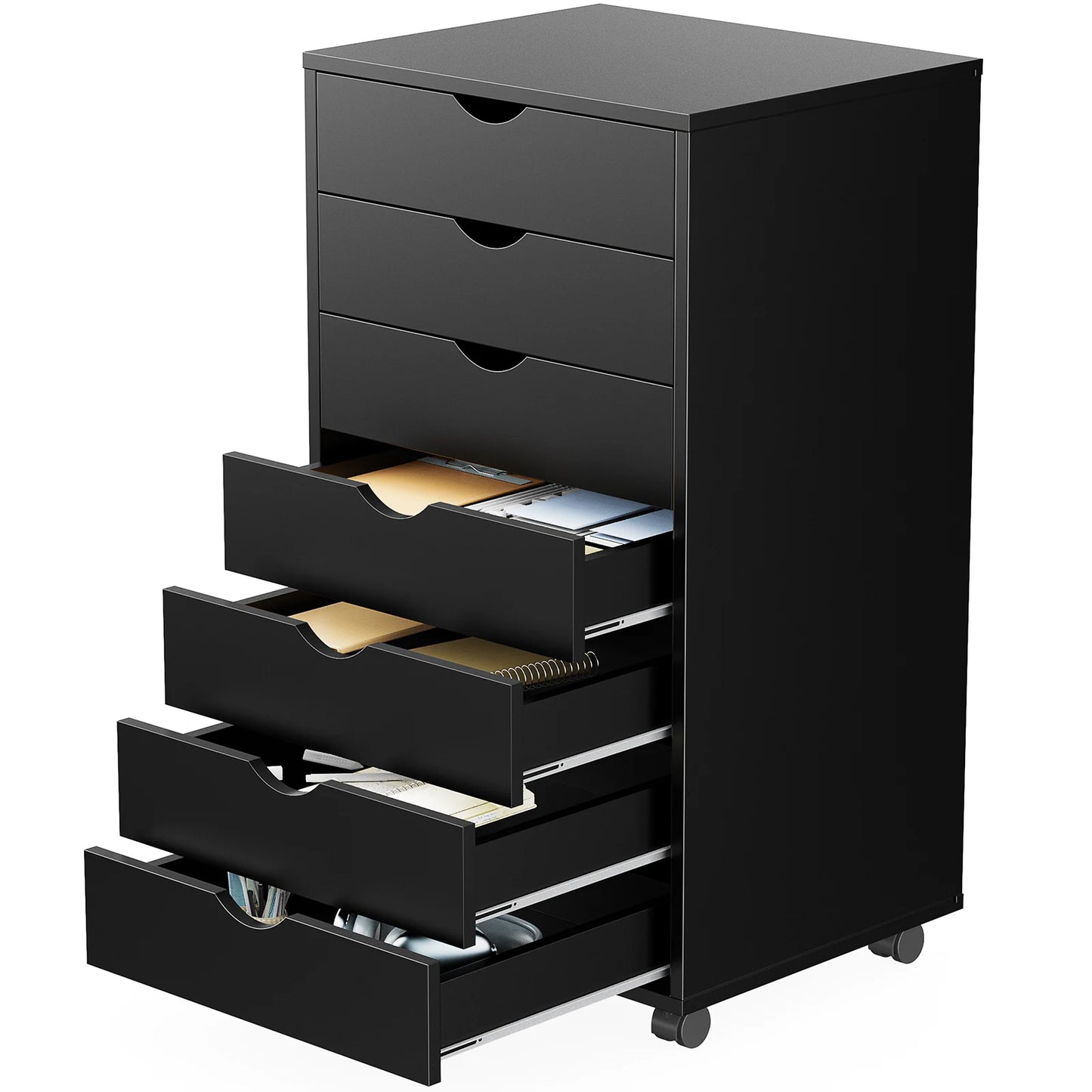 JHK Drawer Chest Dresser Storage Cabinet On Wheels