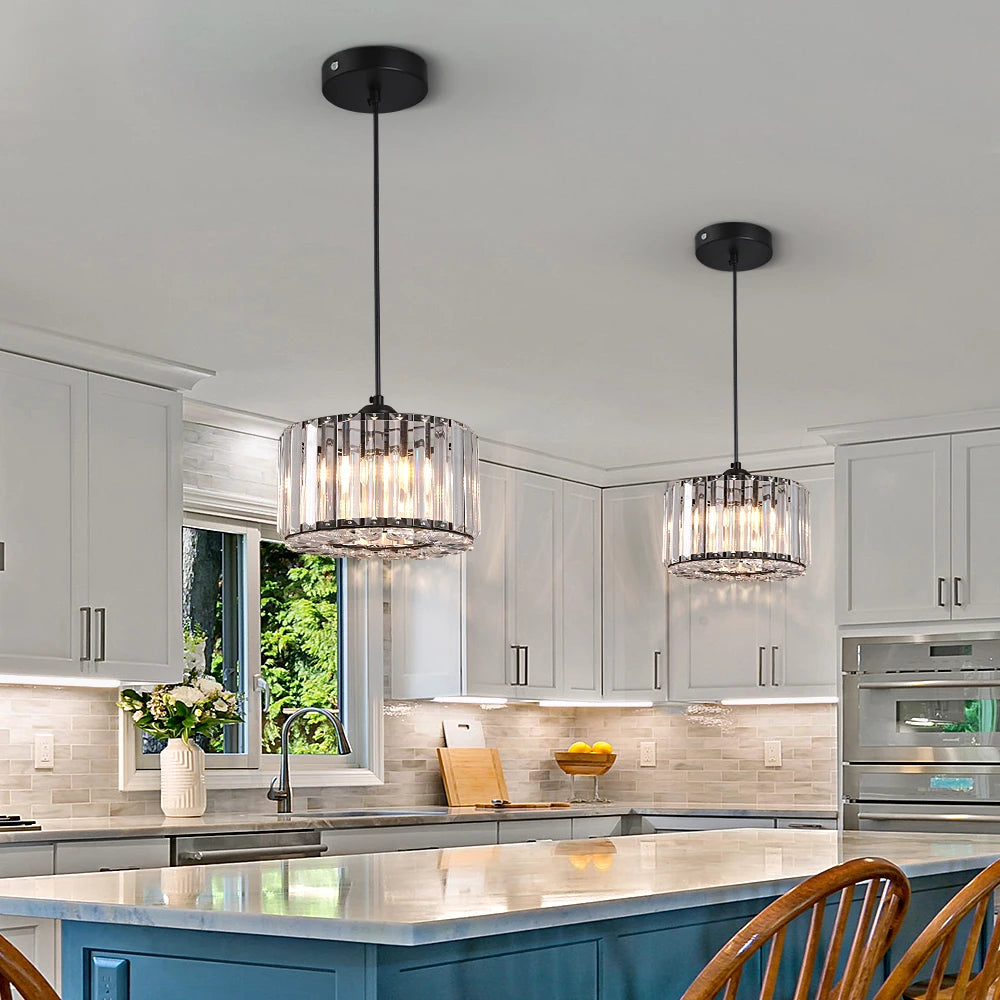 VETRULUS Nordic Crystal LED Pendant Light Chandelier