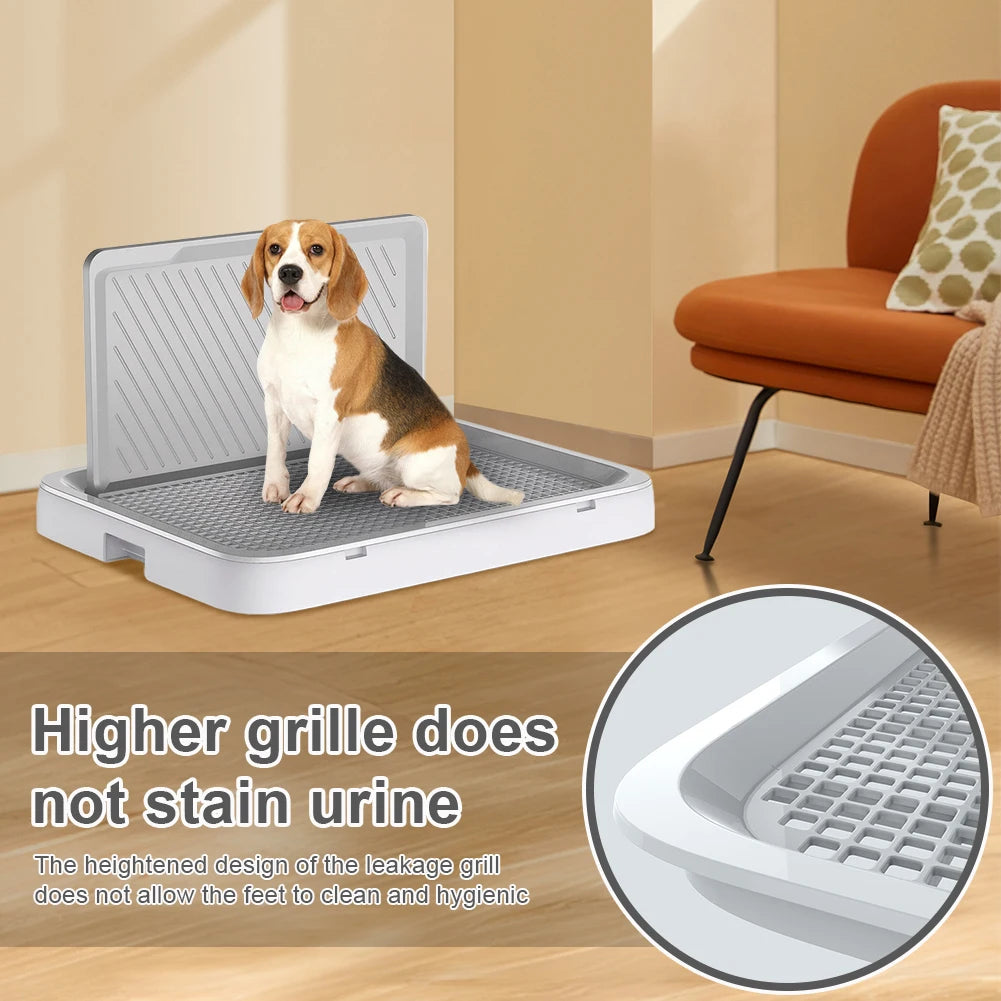Dog Potty Tray Pee Wall Portable Anti Splash Pad Holder