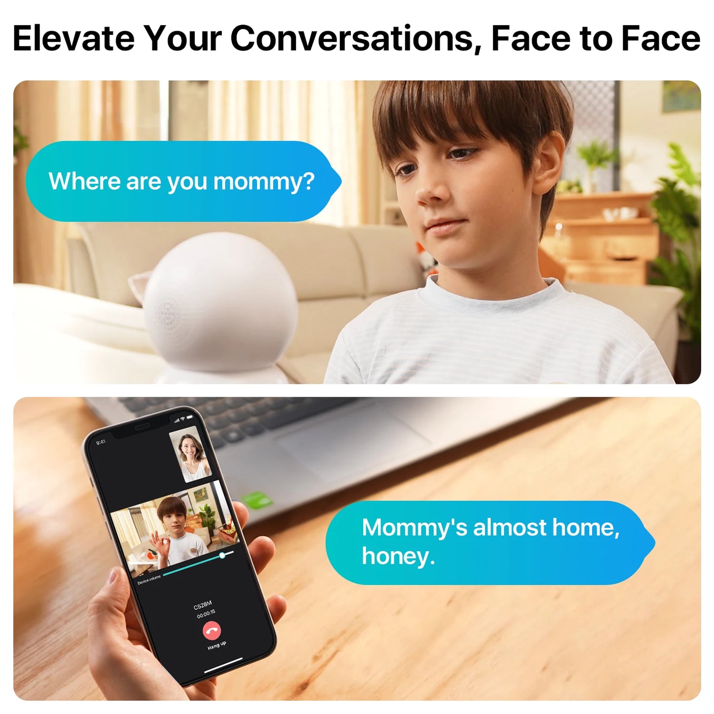 ZOSI 360 Smart Home Security Camera With PTZ Auto Tracking
