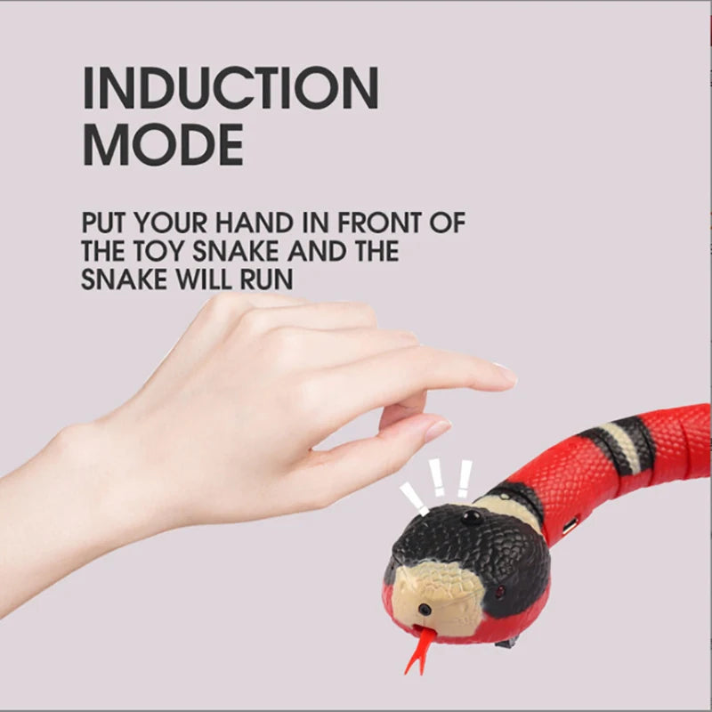 Automatic Cat Toy Interactive Snake Teaser For Cats USB Rechargeable