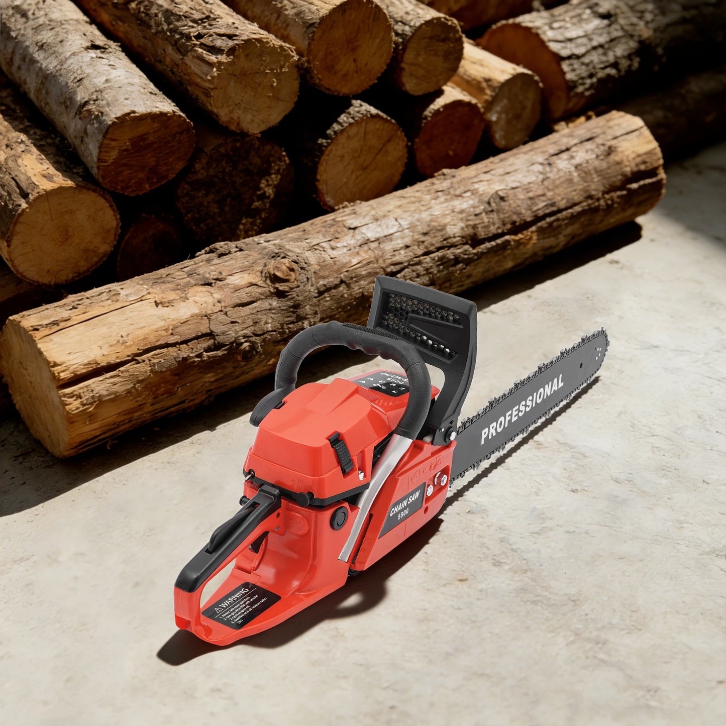2-Stroke Gas Chainsaw For Wood Cutting And Pruning