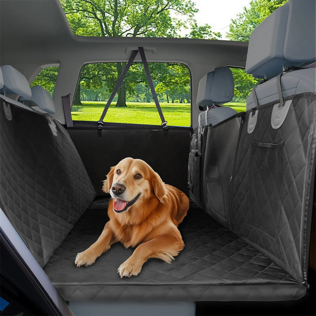 BINGOPAW Waterproof Dog Car Seat Cover Hammock For Back Seat Travel