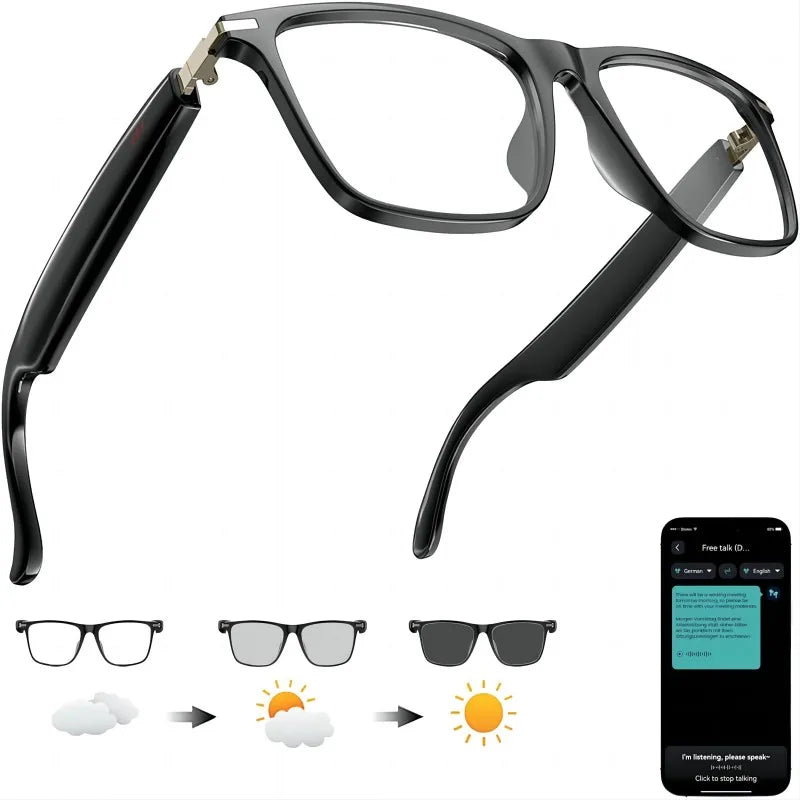 Giinova AI Translation Smart Glasses Real-Time Translation 160 Languages