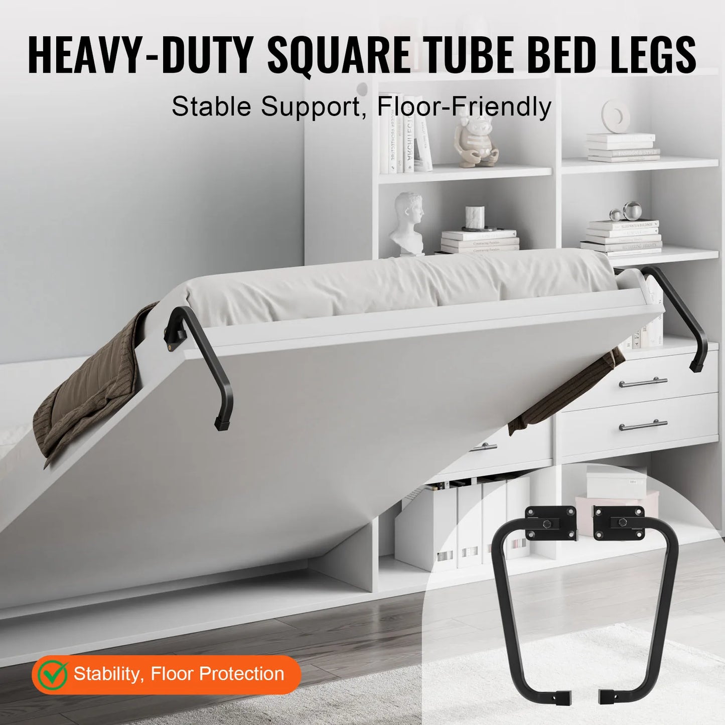 Murphy Bed Kit Vertical Deluxe DIY Wall Mechanical Hardware