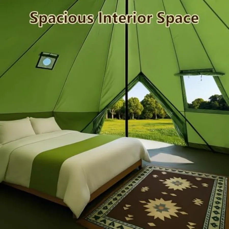 Bell Yurt Tent With Stove Jack Waterproof Luxury 4 Season