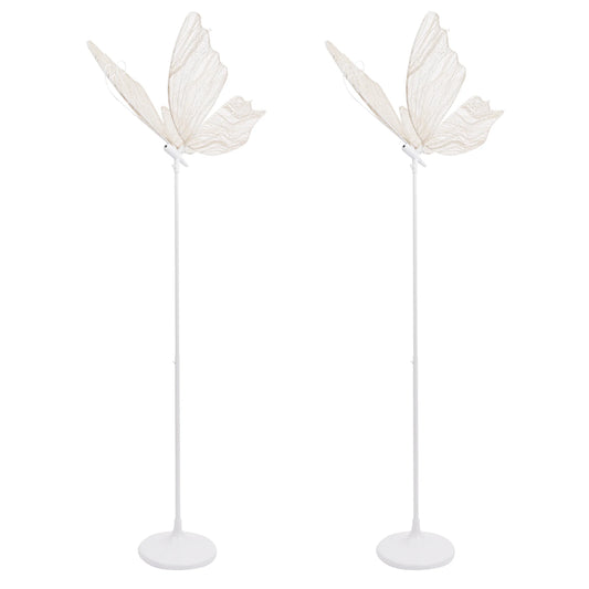 2-Pack Wedding Butterfly Floor Lamp Adjustable Height