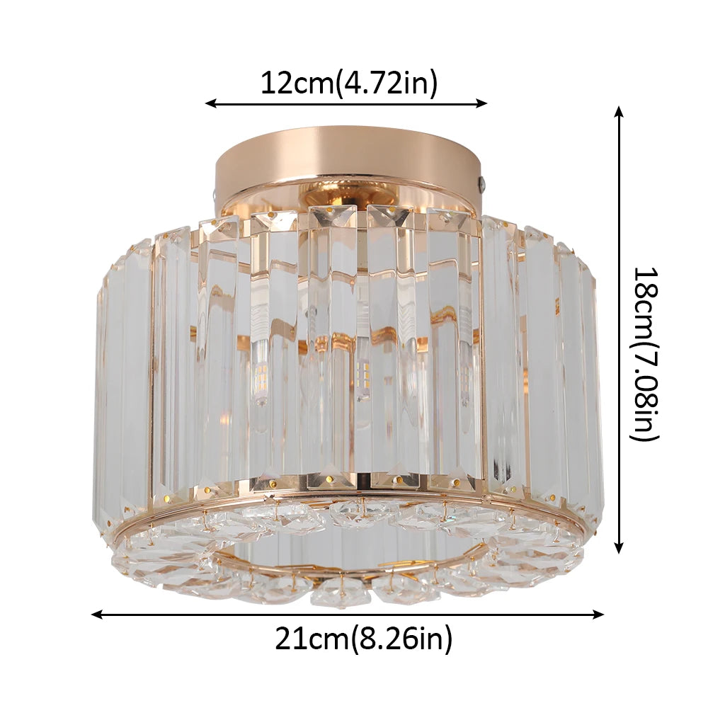 VETRULUS Nordic Crystal LED Pendant Light Chandelier