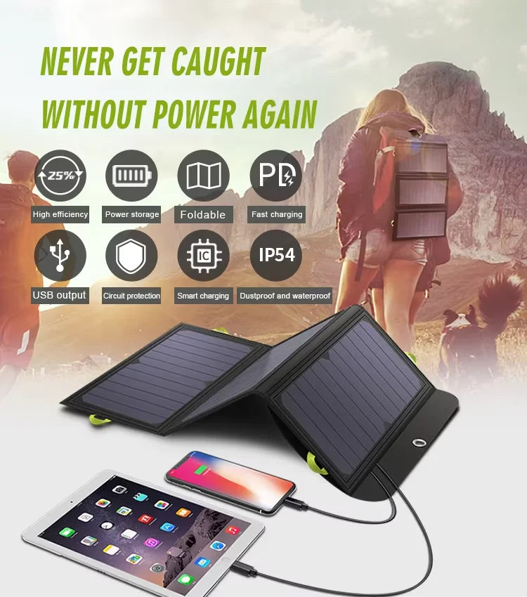 ALLPOWERS Foldable Solar Panel 21W Portable Charger Outdoor