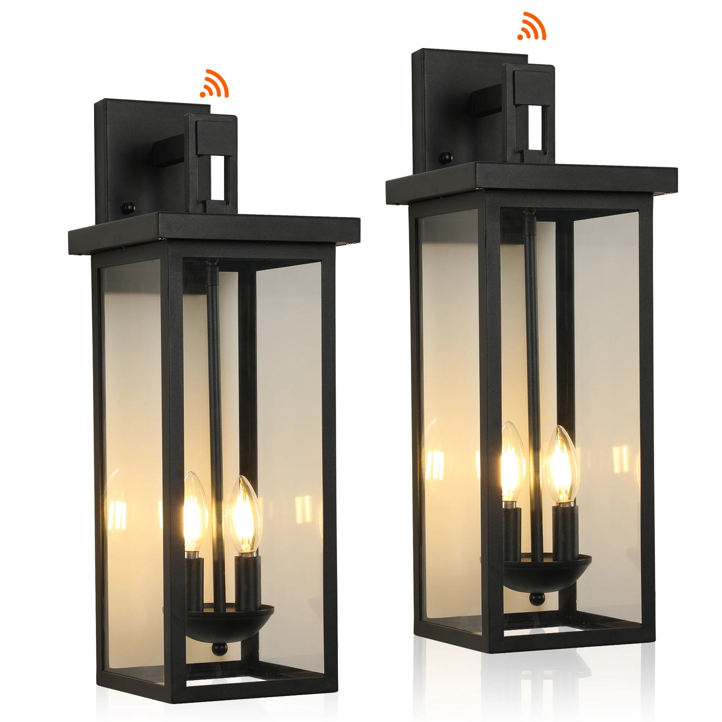 ARLGSITE Outdoor Wall Lantern With Dusk To Dawn Sensor Matte Finish