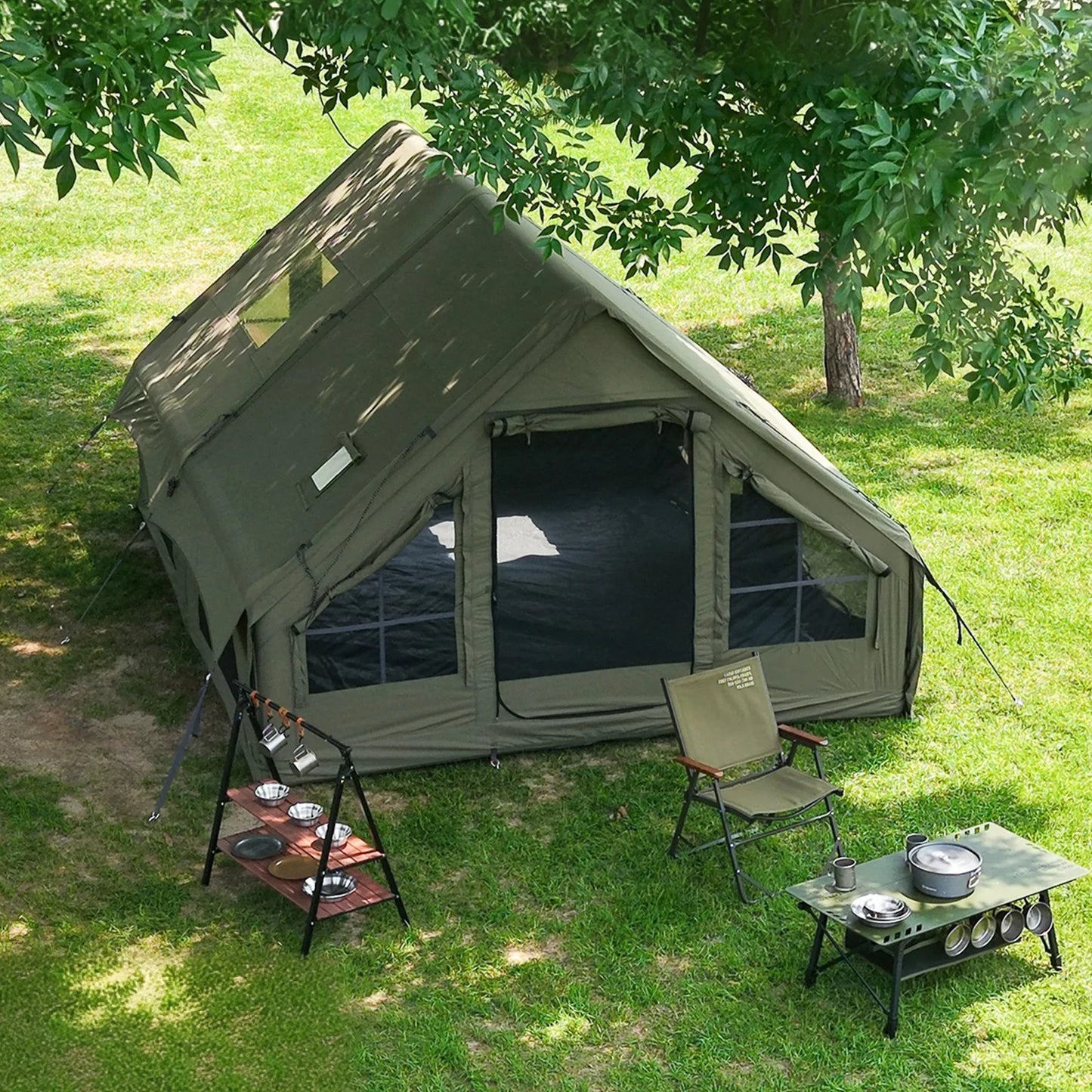 SENLEETO Waterproof Windproof Inflatable Camping Tent