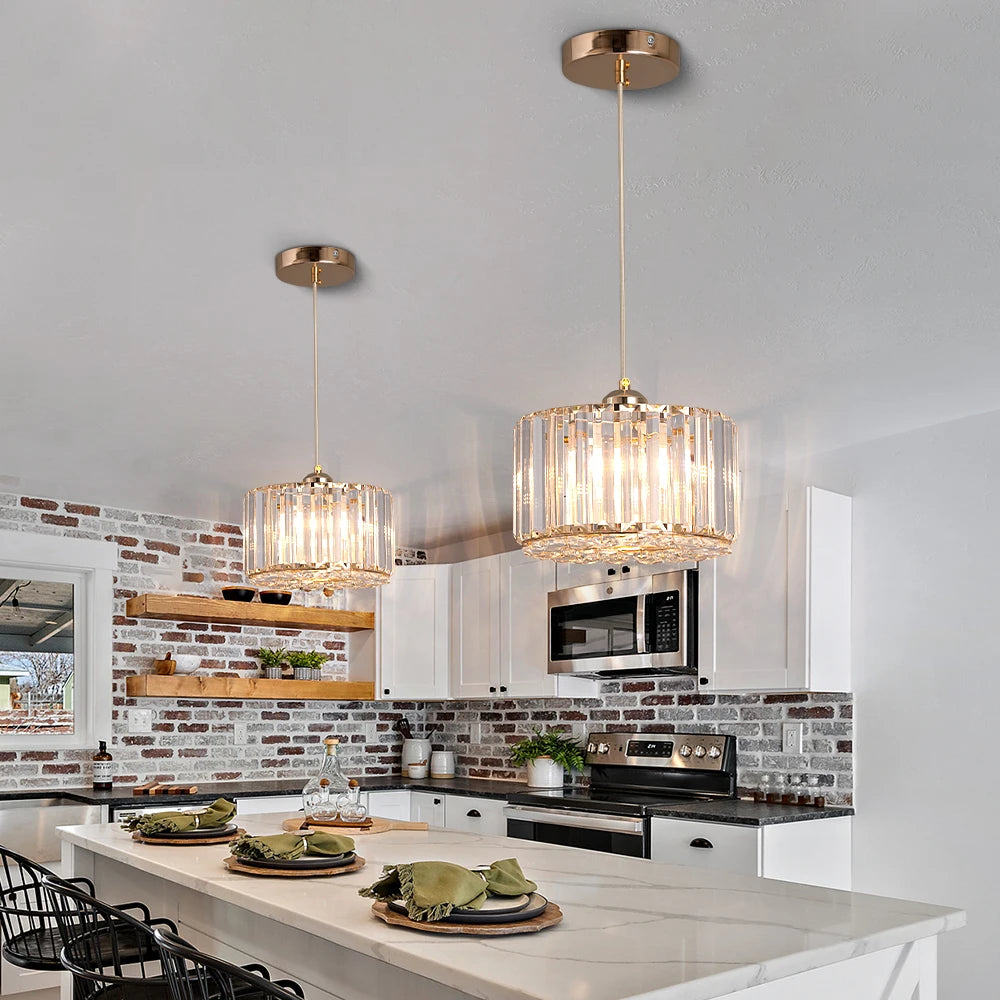 VETRULUS Nordic Crystal LED Pendant Light Chandelier