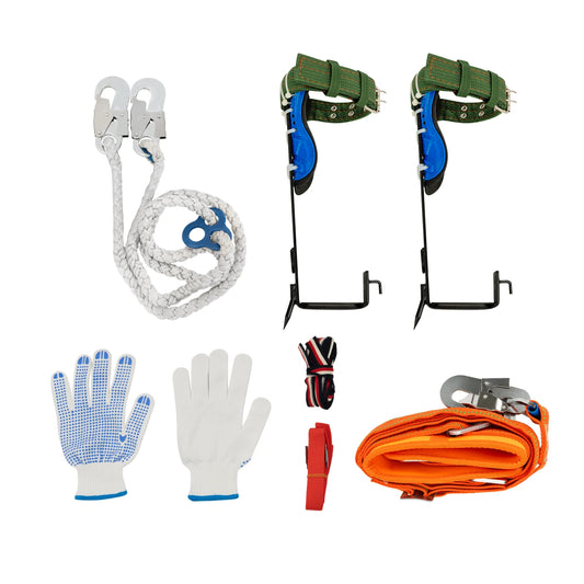 Tree Climbing Tool Kit With Safety Belt And 2m Steel Rope