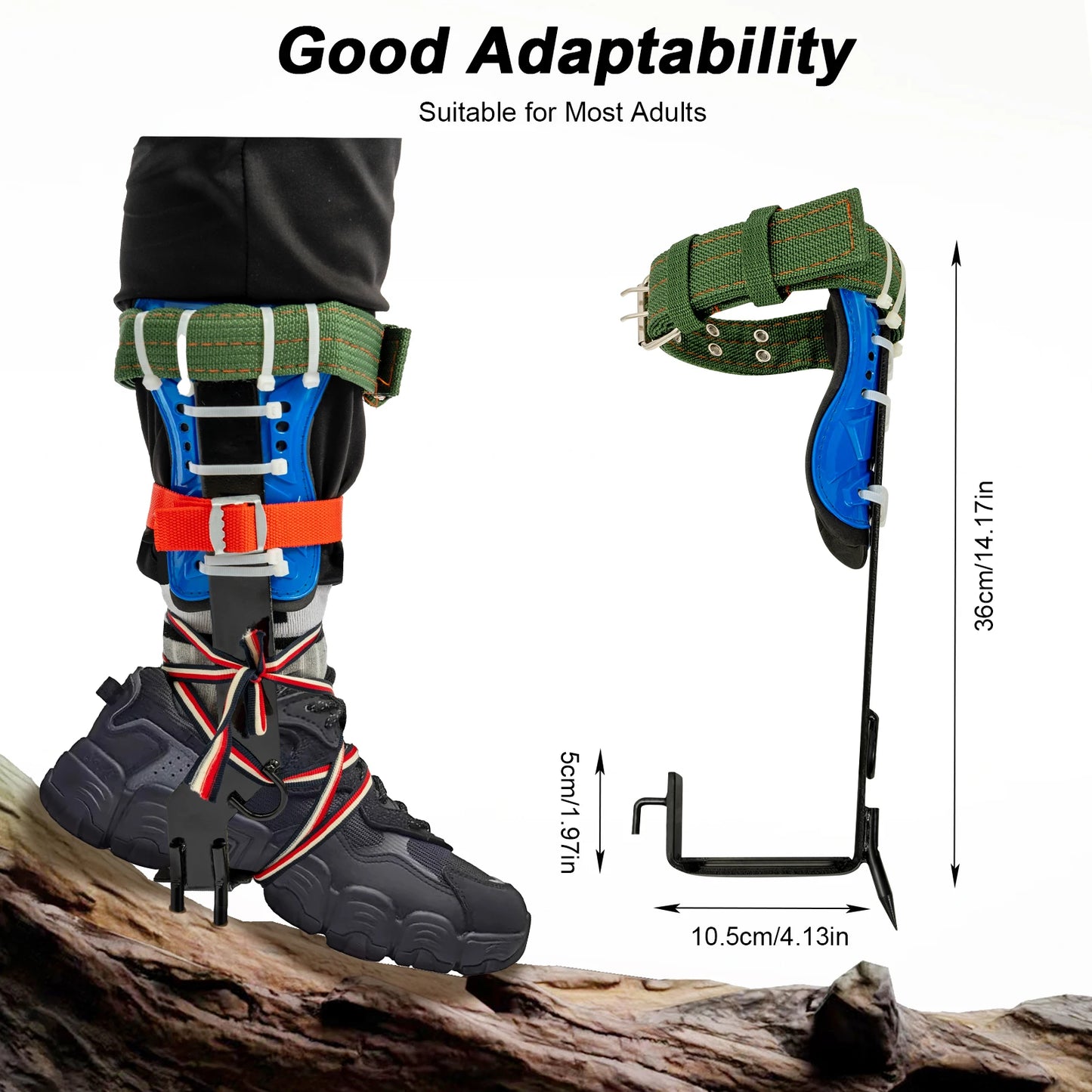 Tree Climbing Tool Kit With Safety Belt And 2m Steel Rope