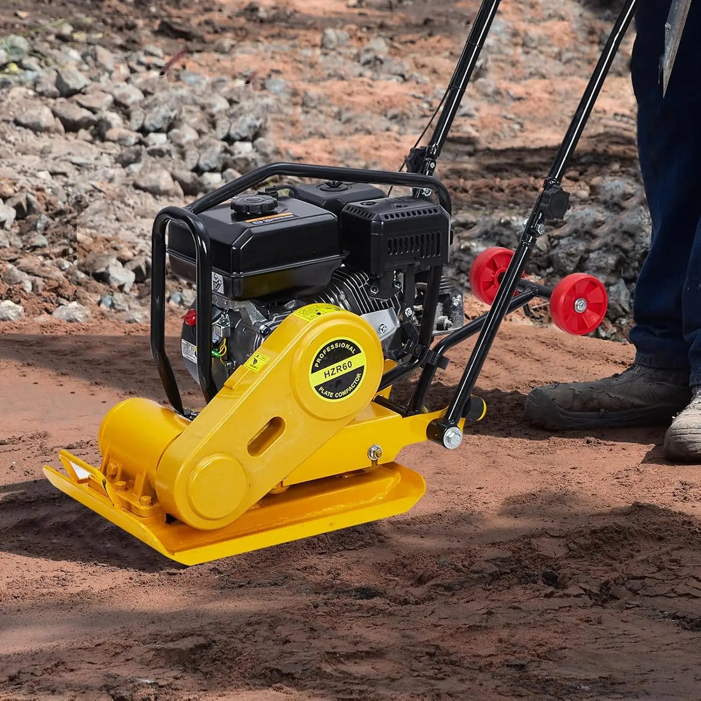TWISTER.CK Plate Compactor 7HP 212cc Gas Engine 5,600 VPM