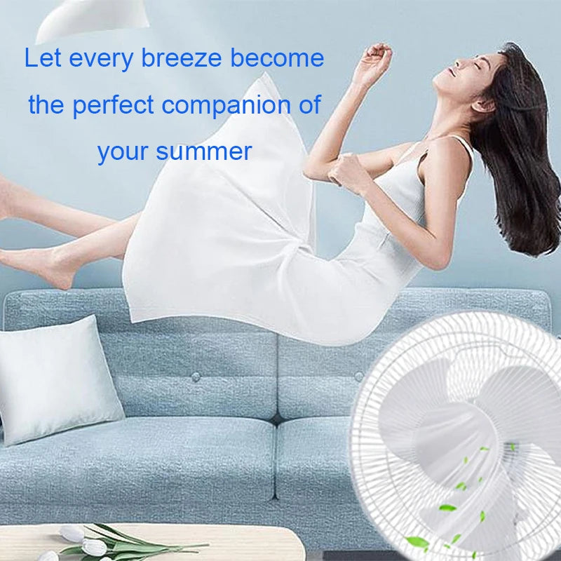 HUANJI Solar Portable Fan with USB Charging and LED Lights