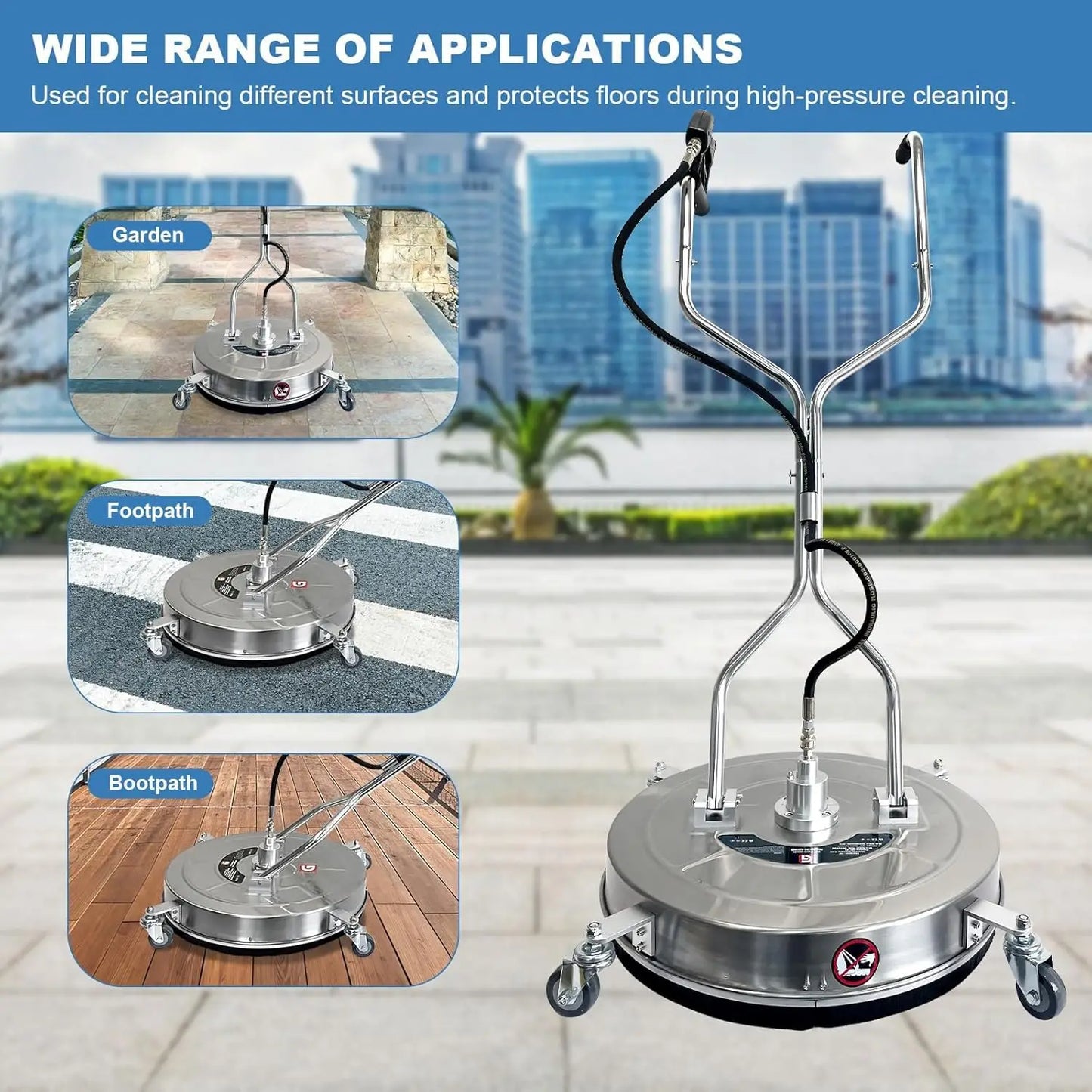 HiMISS Surface Cleaner for Pressure Washer 4600 PSI