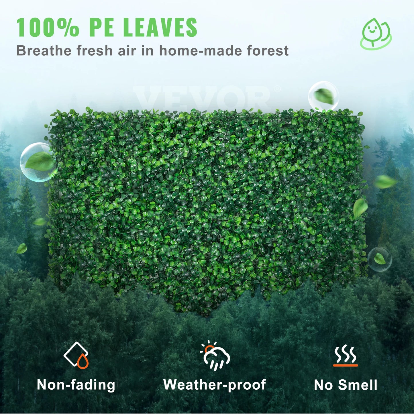 Artificial Boxwood Wall Panels UV Resistant Backdrop