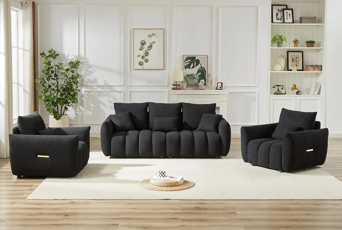 Teddy Sofa Set Modern Living Room Cloud Boucle Furniture