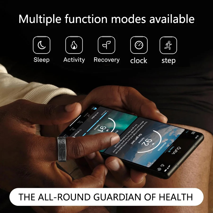 Smart Ring Fitness Tracker IP68 Waterproof With Sleep Monitor