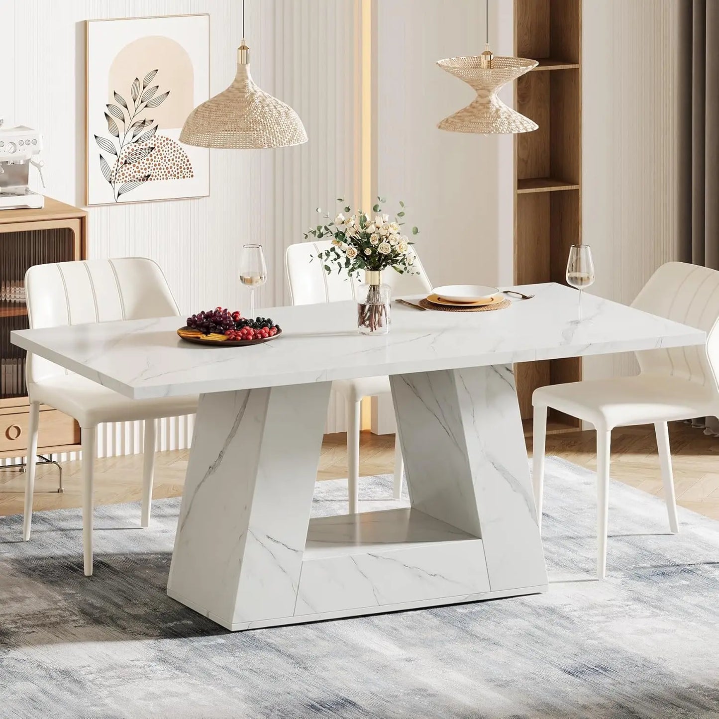 Little Tree Dining Table For 4 To 6 People Rectangular