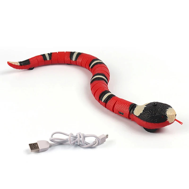 Automatic Cat Toy Interactive Snake Teaser For Cats USB Rechargeable