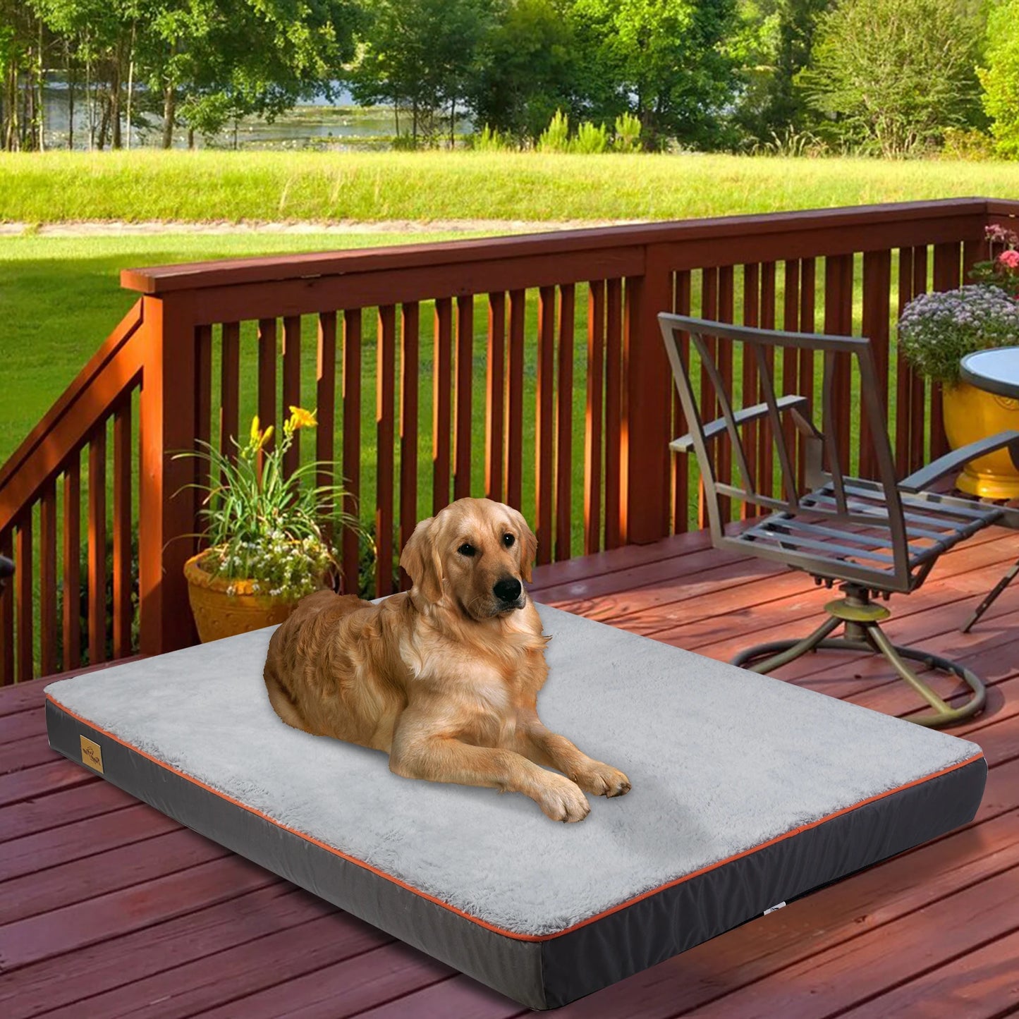 BINGOPAW Orthopedic Dog Bed With Washable Cover And Foam Cushion