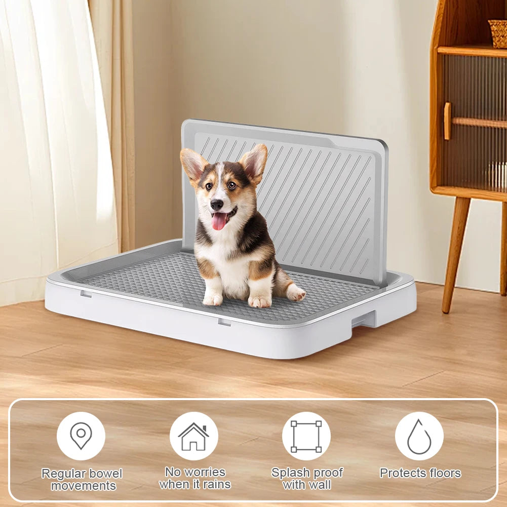 Dog Potty Tray Pee Wall Portable Anti Splash Pad Holder