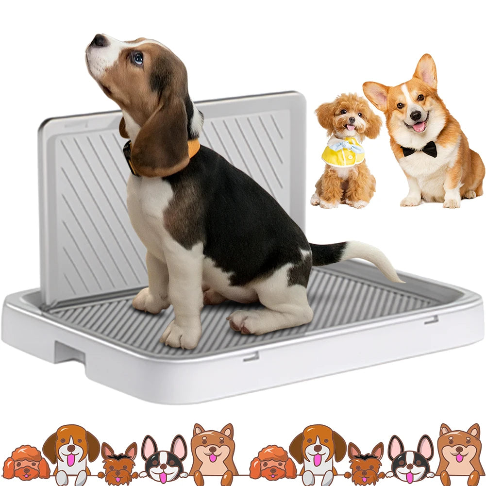 Dog Potty Tray Pee Wall Portable Anti Splash Pad Holder