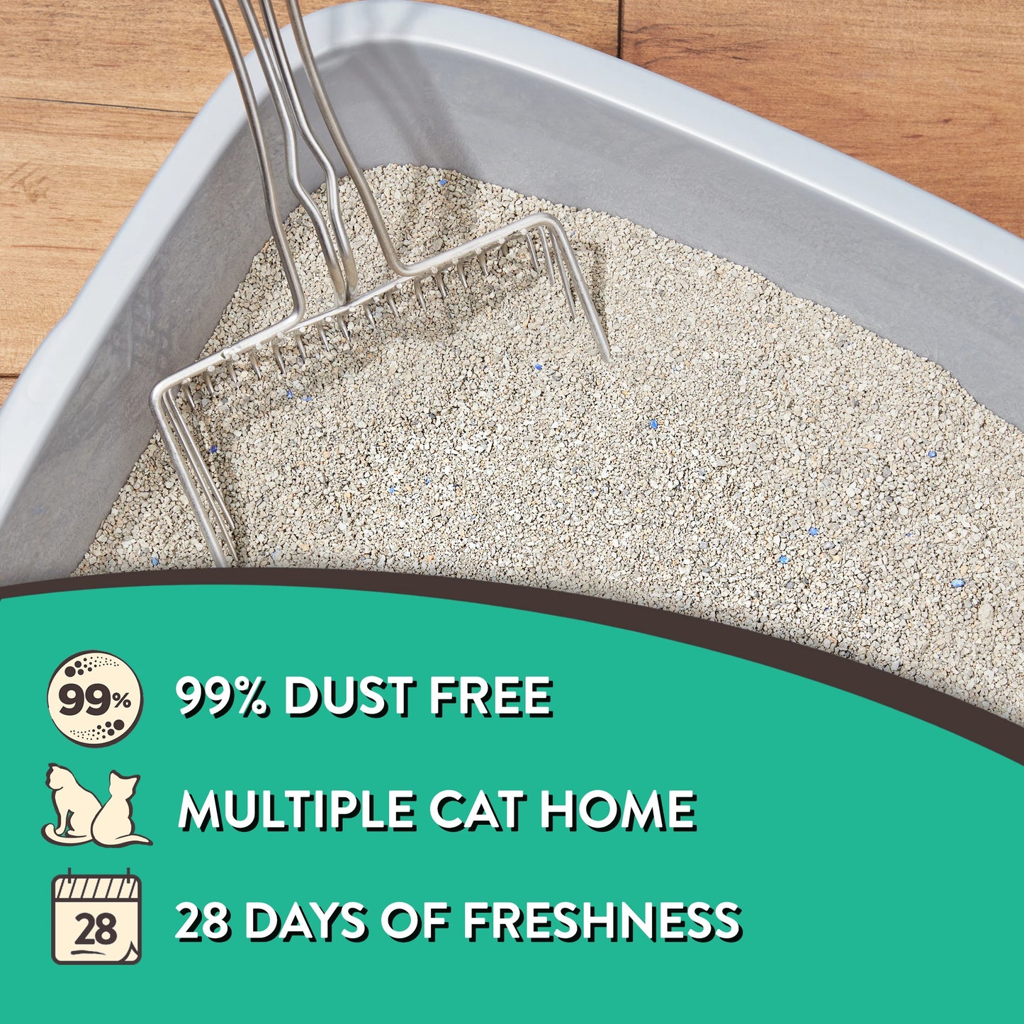 Clumping Clay Cat Litter With Fresh Scent Four Pack