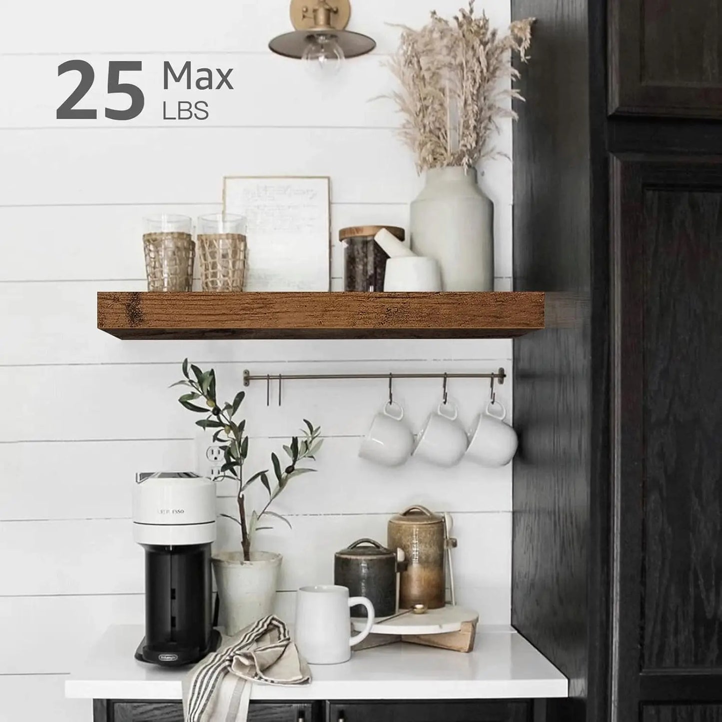 Floating Wall Shelves Farmhouse Set of 4