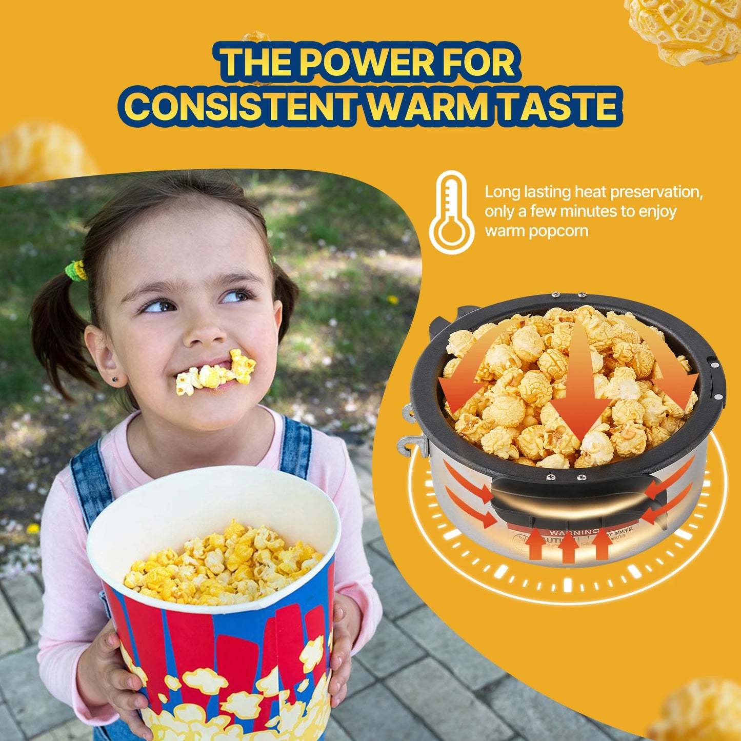 SucceBuy Commercial Popcorn Maker For Countertop Professional Quality