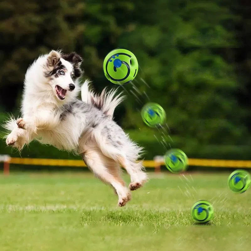 Wobble Wag Giggle Ball Dog Toy For Attention Sounds