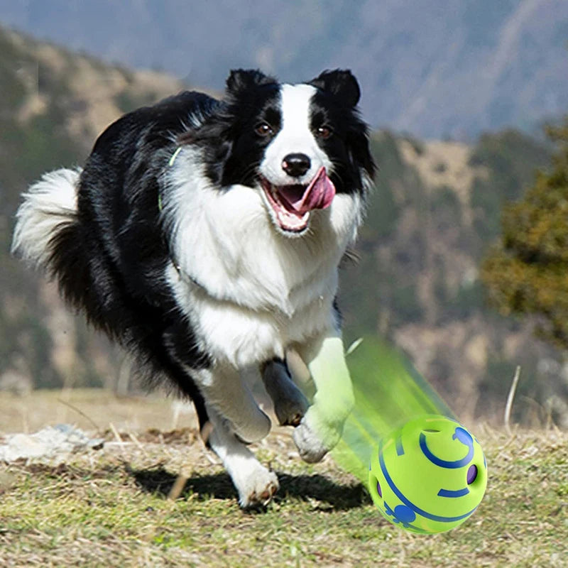 Wobble Wag Giggle Ball Dog Toy For Attention Sounds