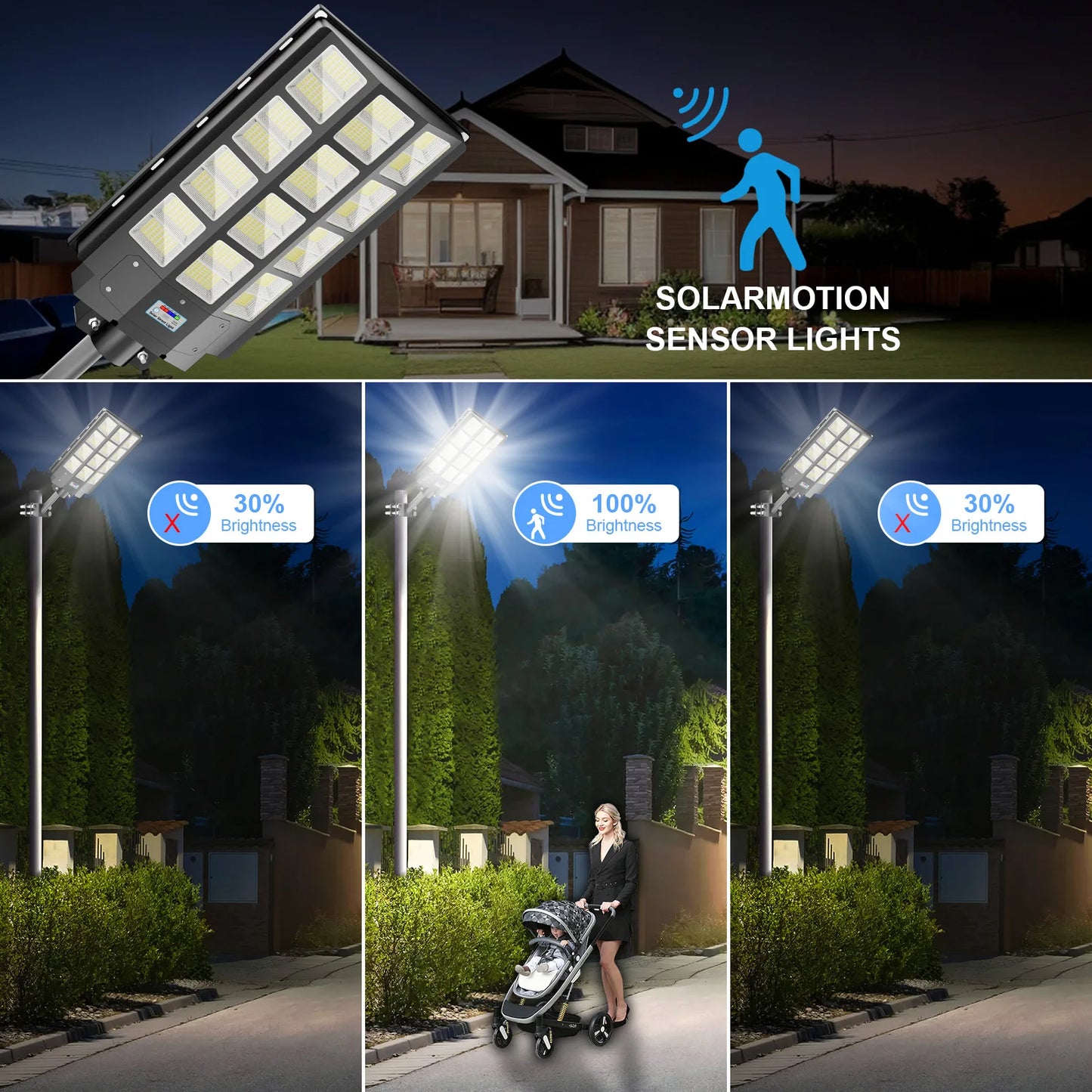 BM01 5000W Solar Street Light 6500K LED IP65 Waterproof