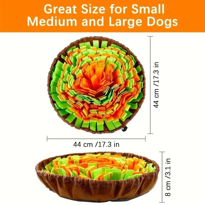 Washable Felt Snuffle Mat for Dogs Foldable Slow Feeding Toy