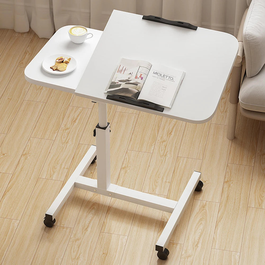 HiMISS Adjustable Overbed Table With Wheels