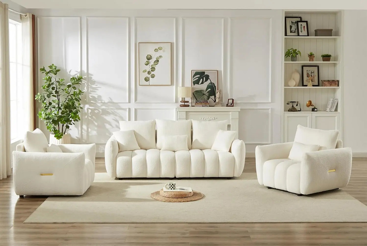 Teddy Sofa Set Modern Living Room Cloud Boucle Furniture