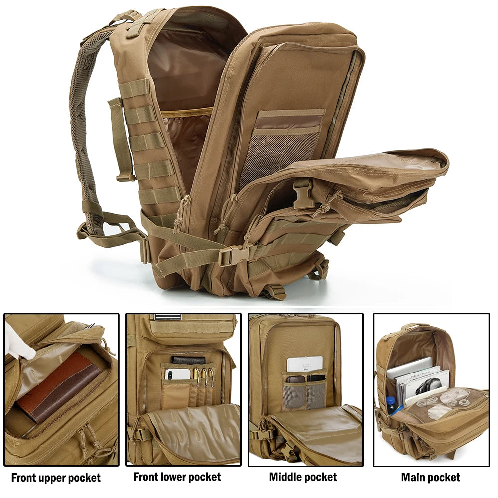 ReFire Gear 45L Tactical Backpack Molle Pack For Outdoor Trekking